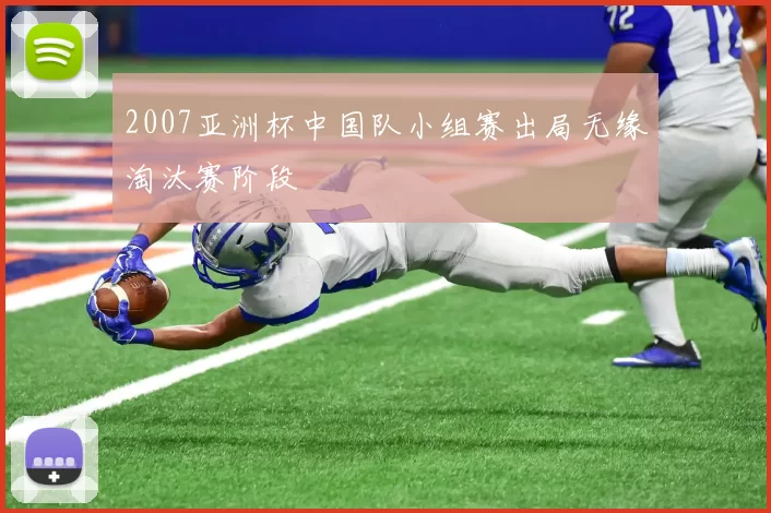 2007亚洲杯中国队小组赛出局无缘淘汰赛阶段